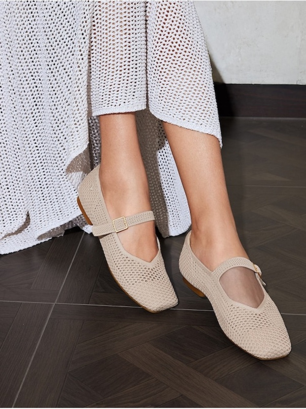 Vivaia Square-Toe Mary Janes Margot Mary Jane flats size 41.5 - Picture 1 of 5